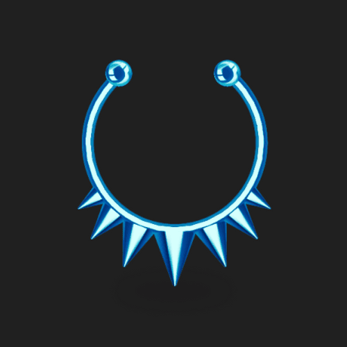 BLUE-ICE NOSE PIERCING